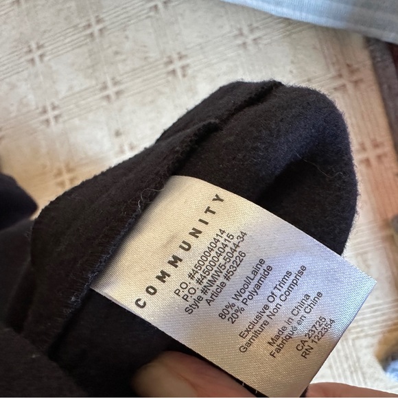 Aritzia Community Navy Wool Coat - Picture 7 of 7